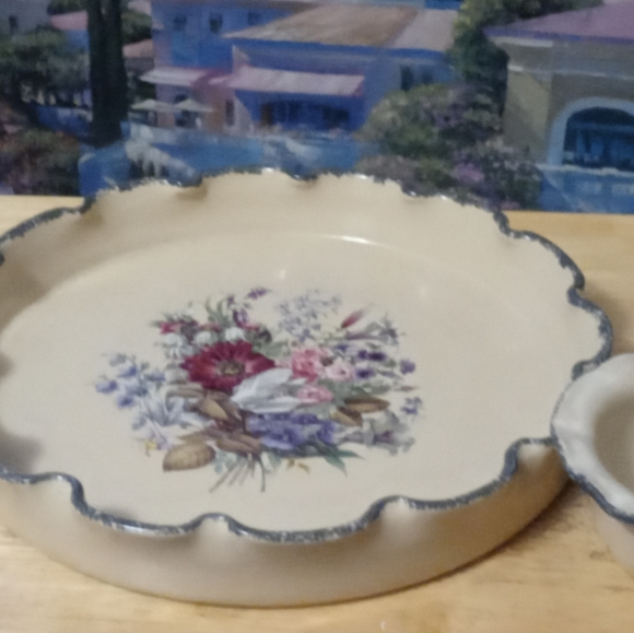 🇺🇸Home & Garden Party Chip and Dip🍜 🍱Set,Like🆕,Nice Gift Made in USA 2002 - Picture 6 of 16